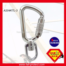 A204-KTL Swivel Aluminum Safety Hook Carabiner with Triple Rod